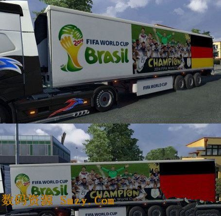 欧洲卡车模拟2德国世界杯冠军皮肤MOD