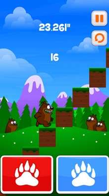 上楼梯熊iOS版(手机跳跃游戏) v1.1.2 最新版