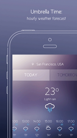 伞时间苹果版(手机天气应用) v1.4 iOS版