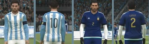 实况足球2015阿根廷国家队球衣