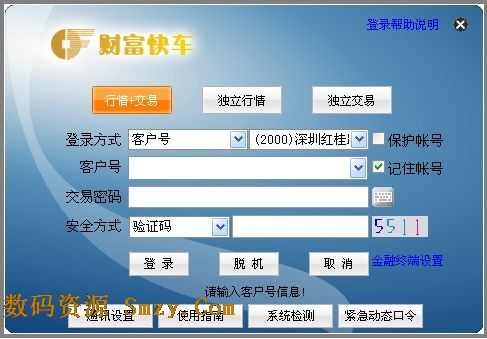 財富證券財富快車分析交易係統