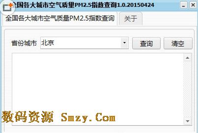 全國各大城市空氣質量PM2.5指數查詢