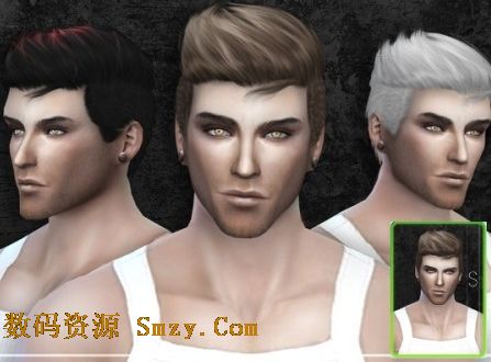 模拟人生4男性炫酷造型头发MOD
