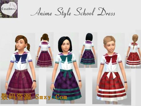 模拟人生4女孩子的校服MOD