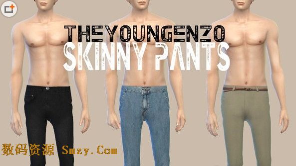 模拟人生4男性修身长裤MOD