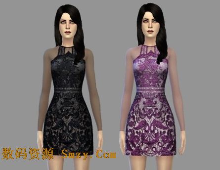 模拟人生4女性古典修身礼服MOD