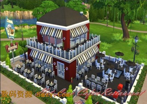 模拟人生4房屋咖啡餐厅MOD