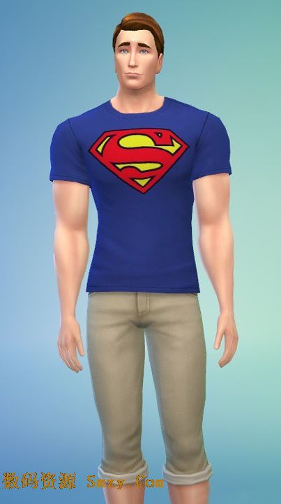 模拟人生4美国超级英雄T恤MOD
