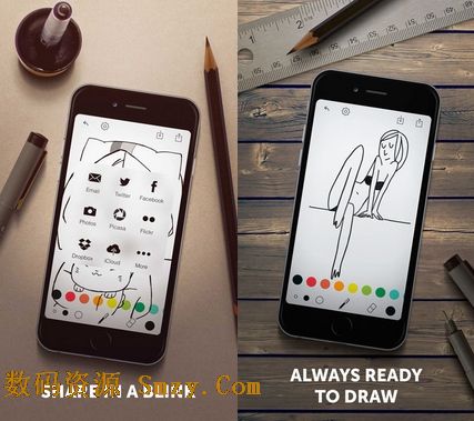 简单速写IOS版(苹果手机绘画app) v2.0 iPhone版