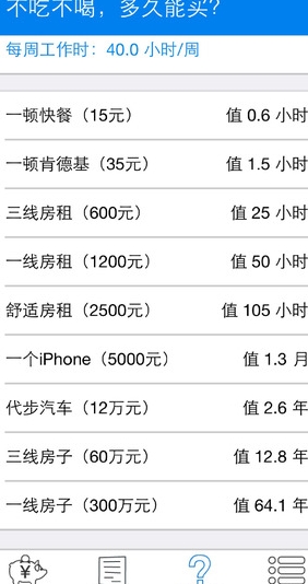 时薪计算器IOS版(苹果工资计算软件) v1.2 iphone版