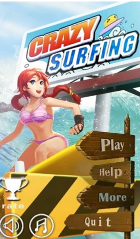 美女冲浪3D安卓修改版(手机跑酷游戏) v1.1 特别最新版