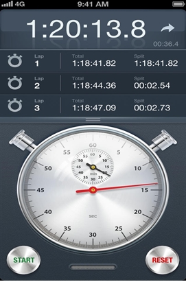 仿真秒表苹果版(手机秒表计时器软件) v1.5.1 免费iOS版