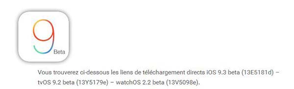 苹果iOS9.3 Beta1固件for iPhone 6/6P v13E5181d 官方版