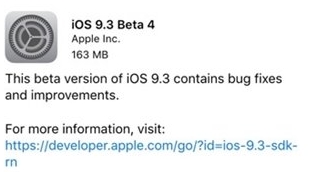 iPhone6s plus苹果iOS9.3 Beta6固件最新版