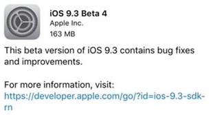 苹果iOS9.3 Beta4固件for iPad Air 2 官方最新版