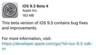 蘋果iOS9.3 Beta4固件for iPad Air 2 官方最新版