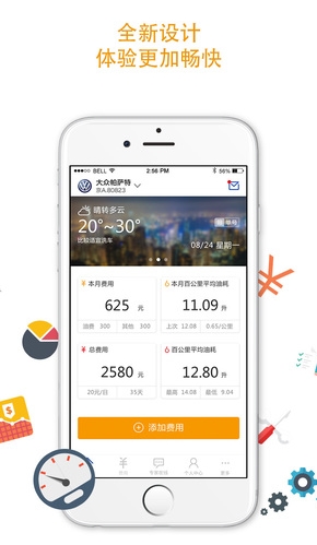 车秘油耗苹果版(手机汽车费用明细表) v3.0.5 iPhone版