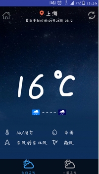 电雨天气Android版(手机天气预报软件) v1.2 官方版