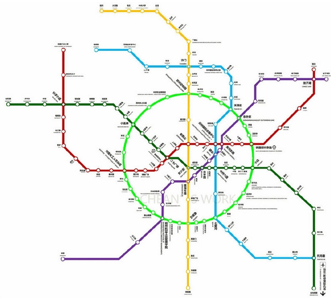 郑州地铁线路图高清版