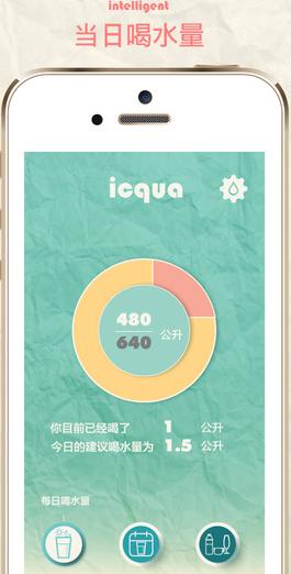 iCqua苹果手机版(喝水小帮手) v1.4 免费版