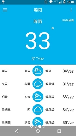 简约天气Android版(安卓手机天气软件) v1.2.1 最新版