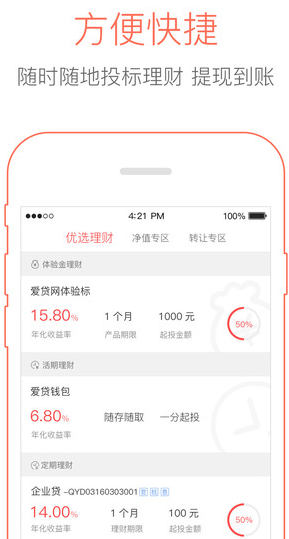 爱贷网理财免费IOS版(手机理财app) v4.4.5 苹果最新版