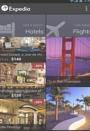 Expedia手机app