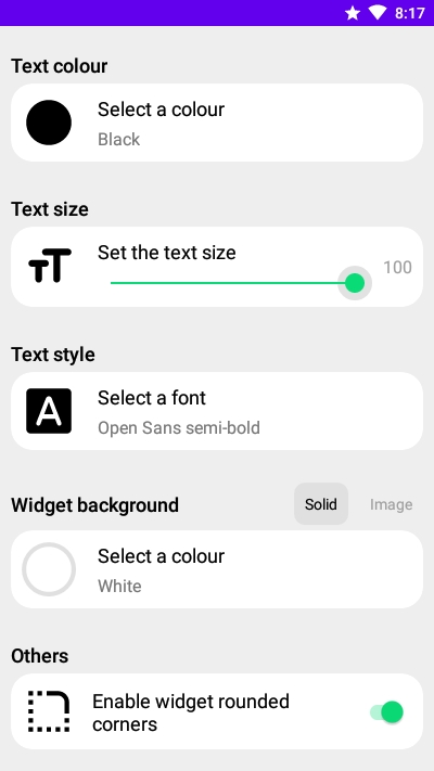 Any Text Widget(安卓文字桌麵小部件)v1.4