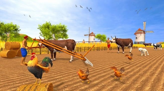 Real Bull Farm Village Farming Simulator Games 3D1.0.0