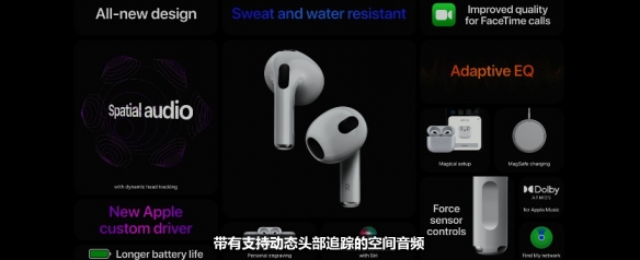 蘋果正式發布新款AirPods 3、Macbook Pro等產品截圖