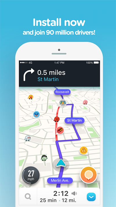 waze安卓版v4.74.0.3