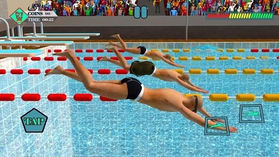  夏季运动游泳比赛游戏v0.1
