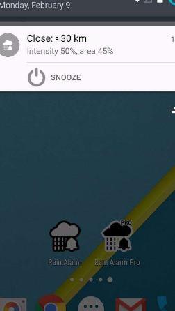 降雨警报器Android版图片