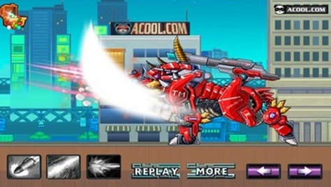 玩具机器人大战烈火犀牛安卓版游戏画面