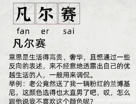 反向凡尔赛大师是什么意思