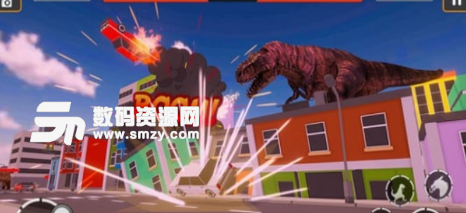 恐龙摧毁城市