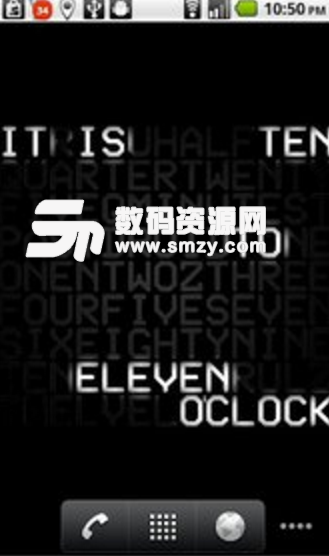 Word Clock LiveWallpaper安卓版截圖