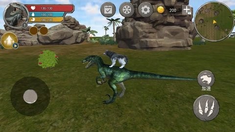 恐龙抗狼吞噬生存游戏v1.1