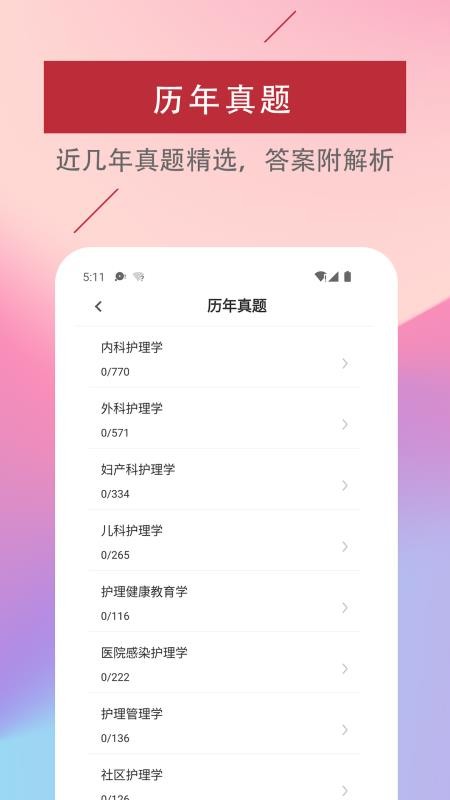 主管護師易題庫1.1.0