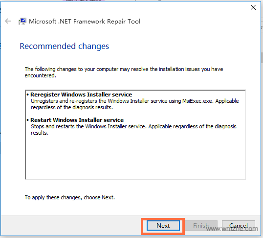 Microsoft .NET Framework Repair Tool软件截图