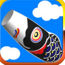 在空中飞翔的鲤鱼游戏安卓版(操控你的飞行鲤鱼旗) v1.1 手机版