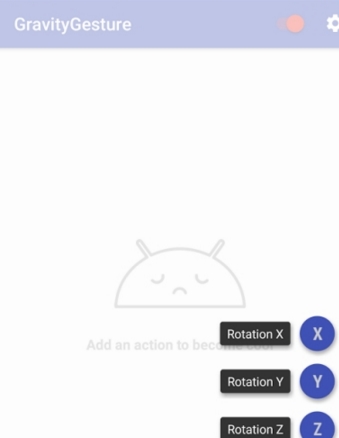 重力手势Android版界面