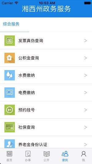 湘西州政務服務中心appv1.0