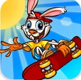 滑板小兔无限萝卜版(手机冒险游戏) v1.8 安卓版