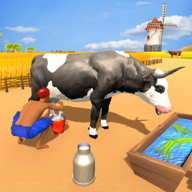 Real Bull Farm Village Farming Simulator Games 3D