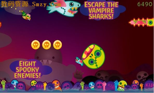 僵尸鸟吸血鲨鱼安卓版(手机跑酷游戏) v1.2 免费版