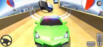 警察超级坡道汽车特技3Dv1.0