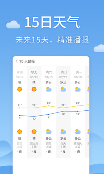 清新天气预报软件3.8