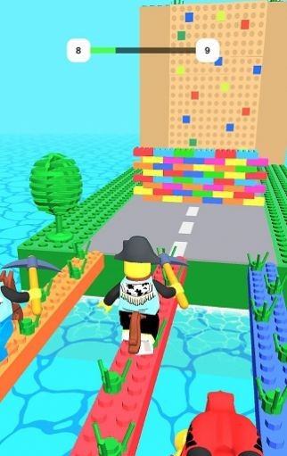 方塊人組合賽跑手遊(Brick Race!)v0.2