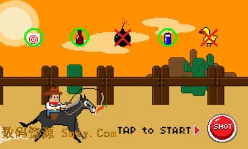 飛揚牛仔粉碎射擊安卓手機版(Flappy Cowboy  Smash Shot) v1.5 最新免費版